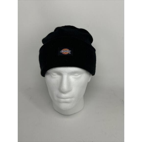 Dickies Adult Unisex Dark Navy Cuffed Knit Beanie Cap One Size Fits All Hat - Picture 1 of 5